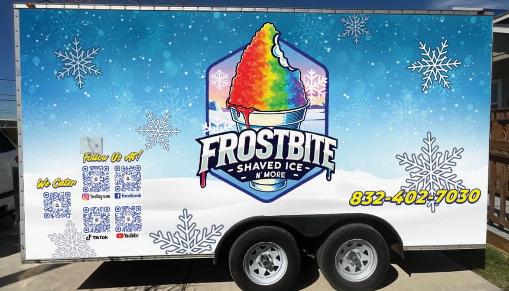 The Frostbite Shaved Ice truck